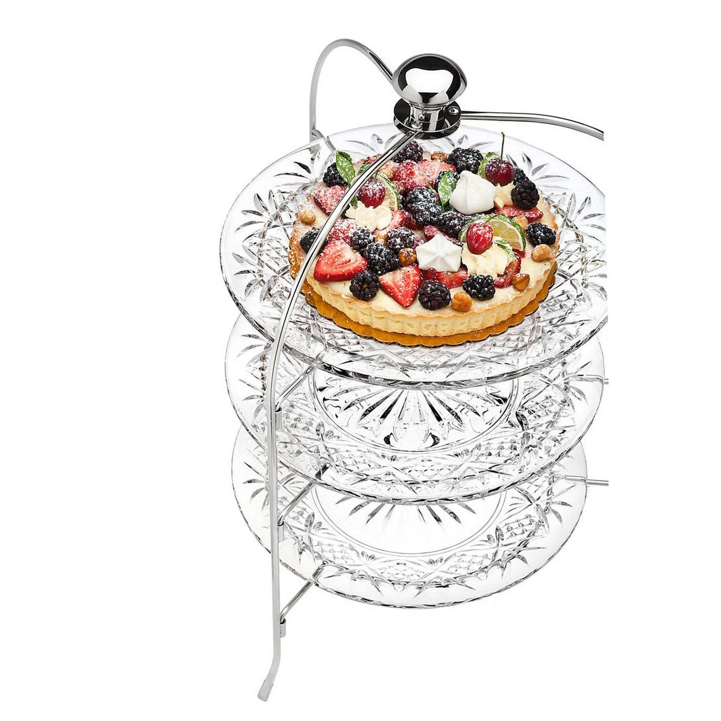 Soporte de Servicio 3 Niveles – Cristal Elegante