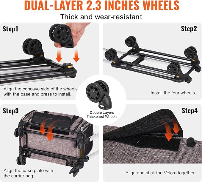 Transportador Expandible para Mascotas Aprobado por Aerolíneas – Con Ruedas