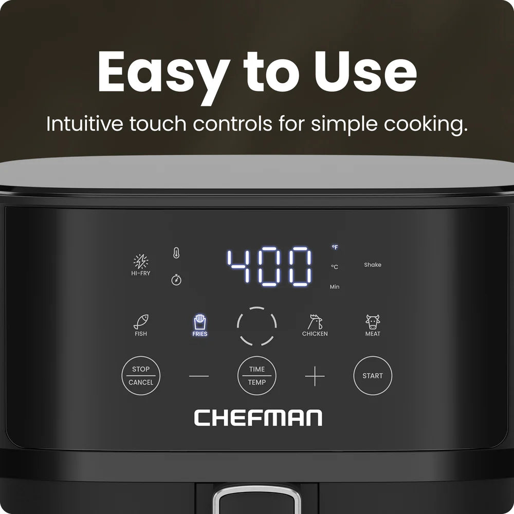 Freidora de Aire Digital Chefman TurboFry Touch 6 Qt