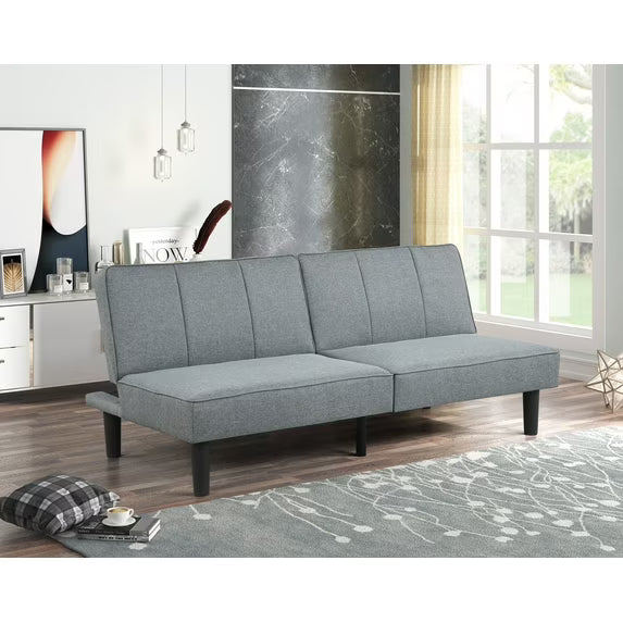 Sofa cama tipo futón gris