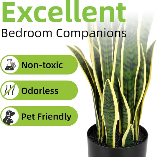 Planta Artificial Sansevieria de Piso – Decoración Elegante sin Mantenimiento