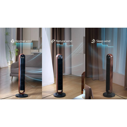 Ventilador torre 40″ 5-velocidades Better Homes & Gardens – control remoto, 3 modos, temporizador