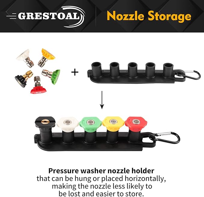 Pistola de lavado a presión con varilla de extensión de repuesto