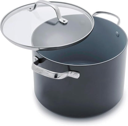 Olla Antiadherente de Cerámica 8 Qt con Tapa – GreenPan Valencia Pro