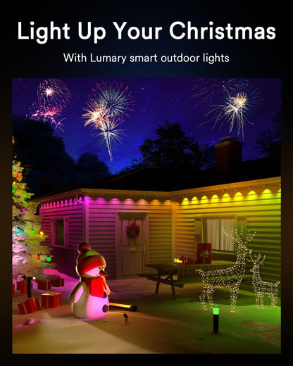Luces de Jardín Inteligentes Lumary – Reflectores RGB Wi-Fi (6 Unidades)