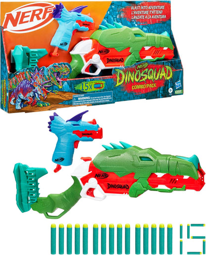 Nerf DinoSquad Combo Pack – Lanzador Motorizado + 15 Dardos Nerf
