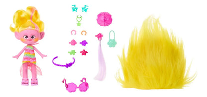 Trolls Viva – Muñeca de Moda con Cabello Amarillo y Estilo Fashionista
