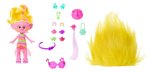 Trolls Viva – Muñeca de Moda con Cabello Amarillo y Estilo Fashionista