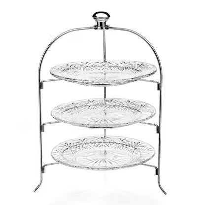 Soporte de Servicio 3 Niveles – Cristal Elegante