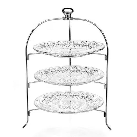 Soporte de Servicio 3 Niveles – Cristal Elegante
