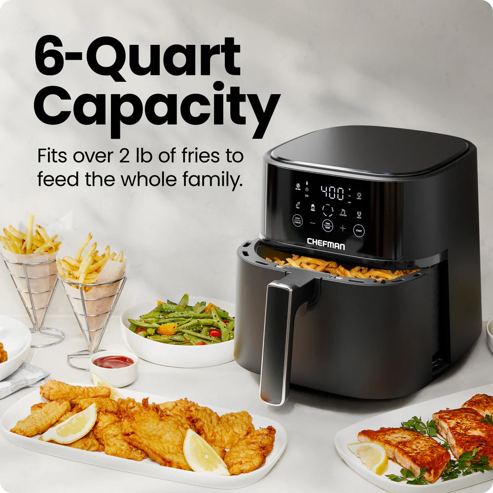 Freidora de Aire Digital Chefman TurboFry Touch 6 Qt
