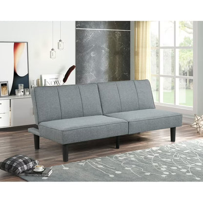 Sofa cama tipo futón gris