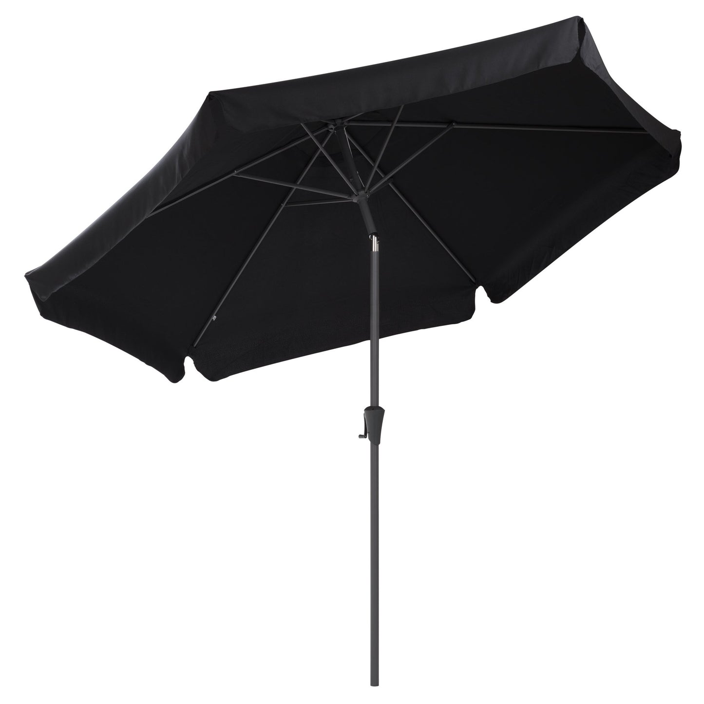 Sombrilla de Patio 3 m (10 ft) Inclinable con Protección UV | Parasol Exterior con Manivela y Ventilación