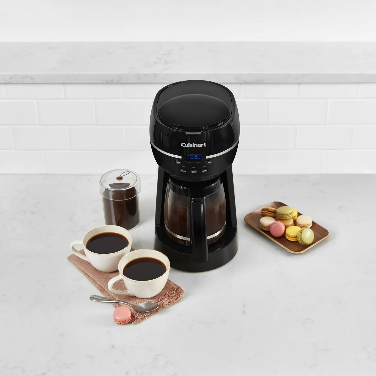 Cafetera Programable 12 Tazas Cuisinart DCC-1500TG – Jarra de Vidrio, Función “Brew Pause™” y Apagado Automático