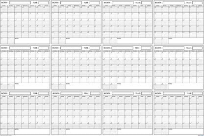 Calendario Pared 91 × 122 cm Reutilizable “SwiftGlimpse” – Laminado Borrable para Oficina o Hogar