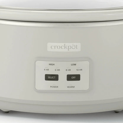 Crock-Pot 7 Qt Cook & Carry Programable – Slow Cooker con Asa de Transporte y Tapa de Bloqueo