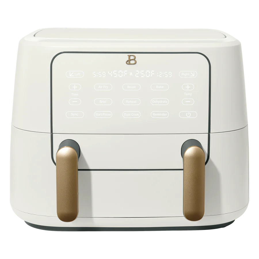 Freidora de Aire Beautiful™ TriZone de 9 QT – Dual-Zona para Cocinar Dos Alimentos a la Vez