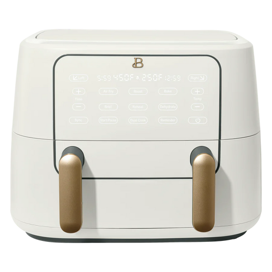 Freidora de Aire Beautiful™ TriZone de 9 QT – Dual-Zona para Cocinar Dos Alimentos a la Vez