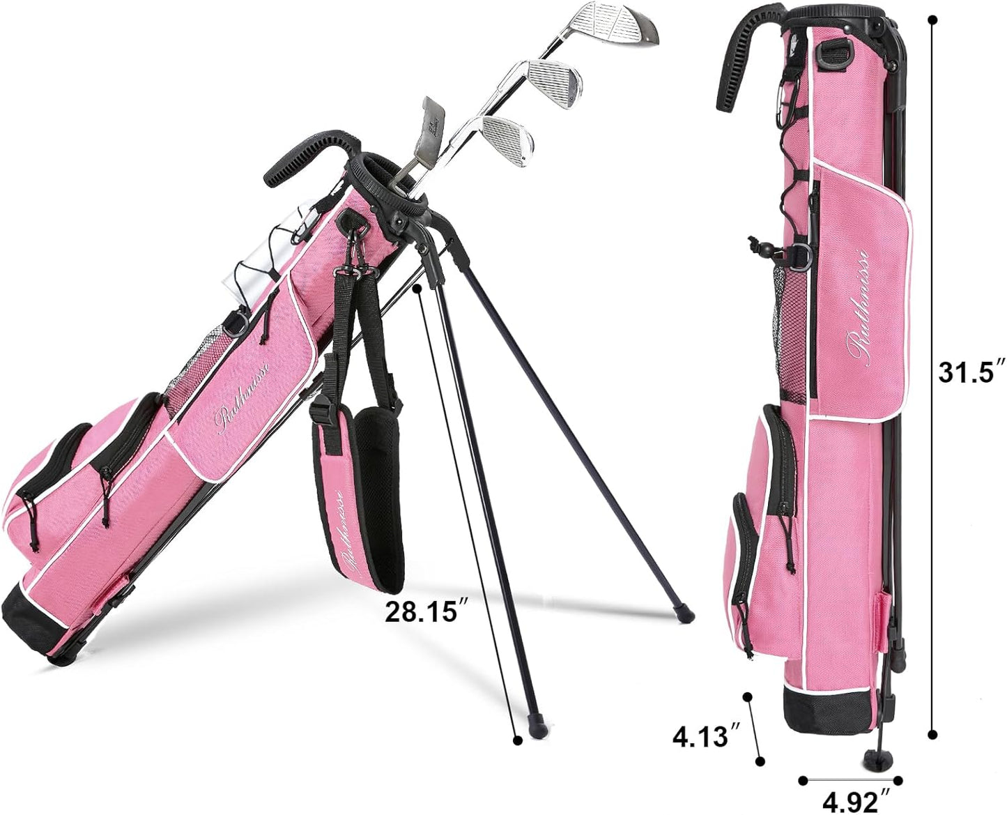 Bolsa de Golf de Pie RUTHNISSI Lightweight Stand Bag – Diseño Ergónomico con Correa Acolchada