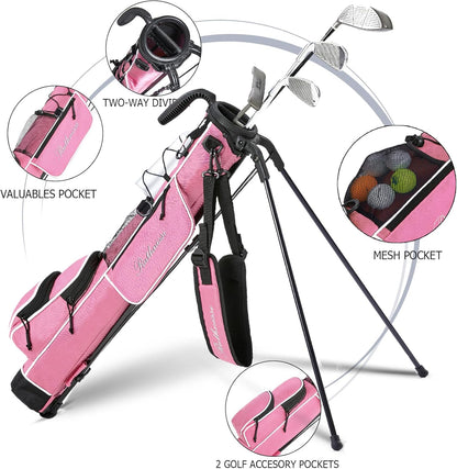 Bolsa de Golf de Pie RUTHNISSI Lightweight Stand Bag – Diseño Ergónomico con Correa Acolchada