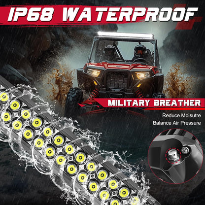 Barra LED Combo de Alta Potencia OFFROADTOWN – Iluminación Spot + Flood para 4 × 4, SUV & UTV