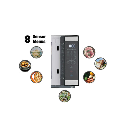 Microondas de Encimera Hamilton Beach 1,1 cu ft / ~31 L – 1000 W, Acero Inoxidable
