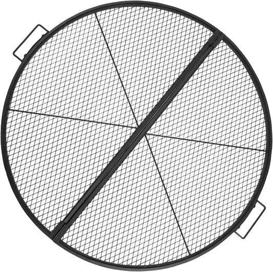 Parrilla Plegable para Fogata “X-Marks” METORICO – Acero Reforzado, Asa de Transporte, Ideal Camping & Backyard BBQ