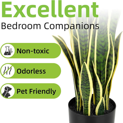 Planta Artificial Sansevieria de Piso – Decoración Elegante sin Mantenimiento