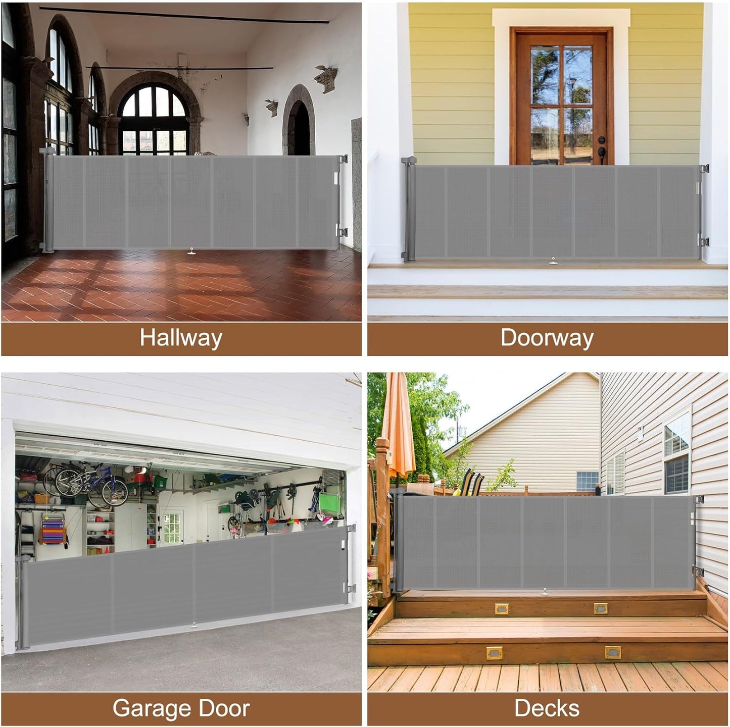 Portón retráctil ultra-ancho hasta 3.81 m con diseño reforzado