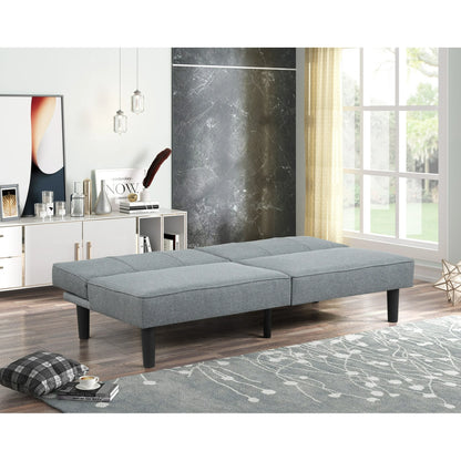 Sofa cama tipo futón gris